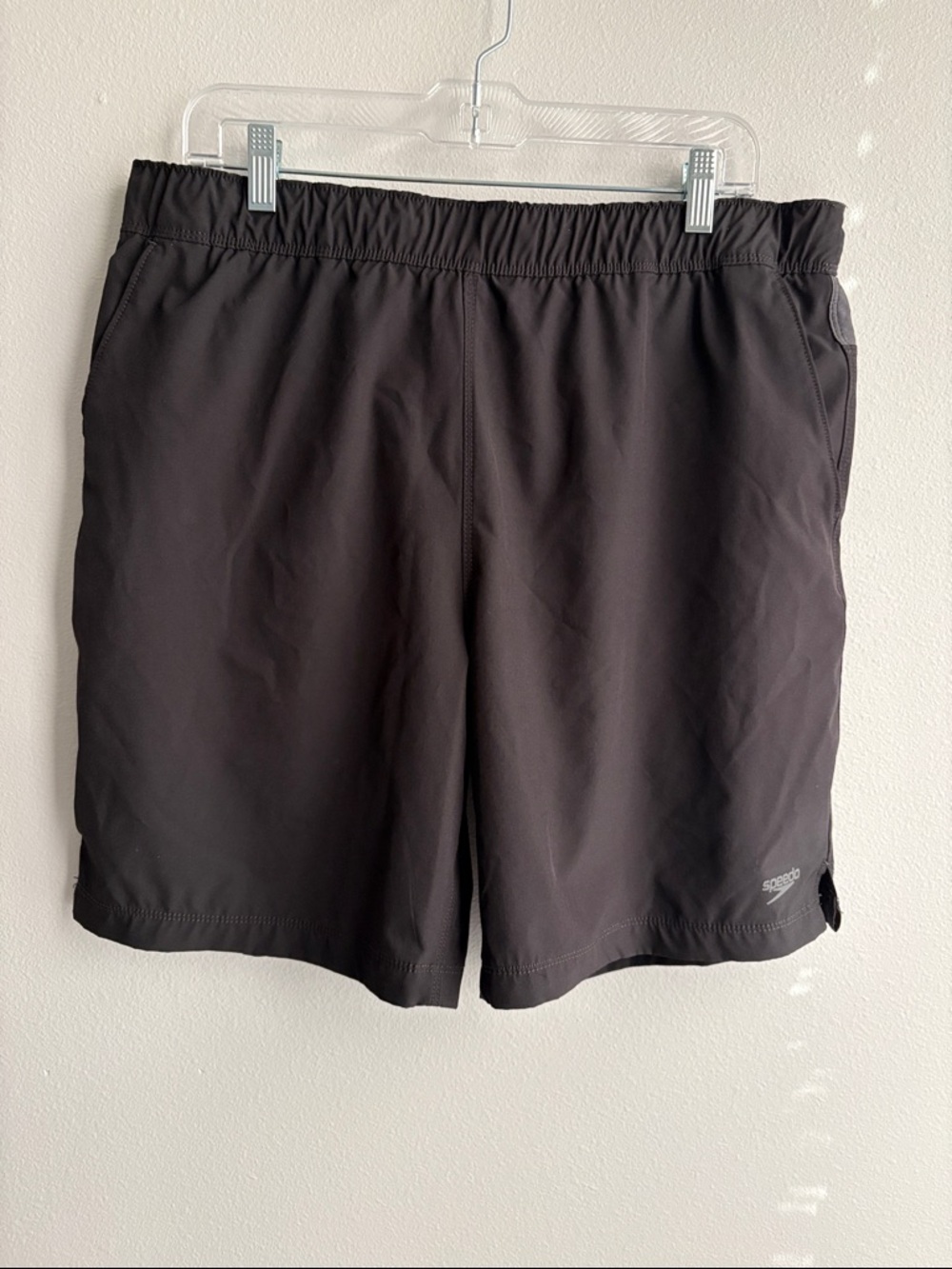 Speedo Black Athletic Swim Shorts - Men’s Large